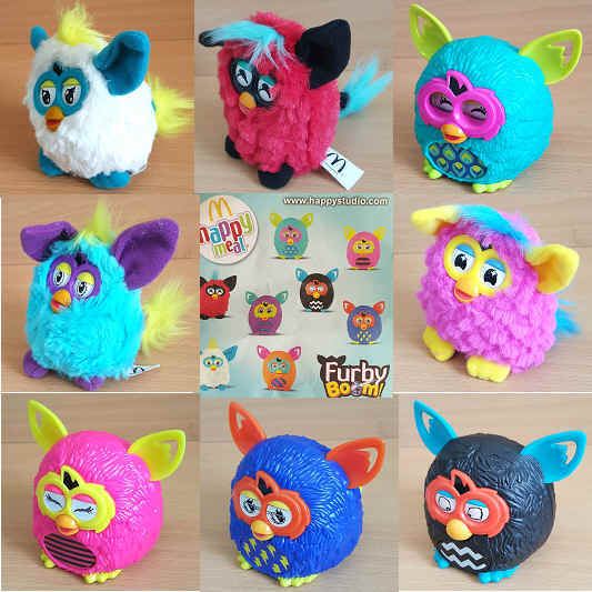 McDonalds Furby Boom Happy Meal Spielzeug 2013 Einzelspielzeug – verschiedene Figuren