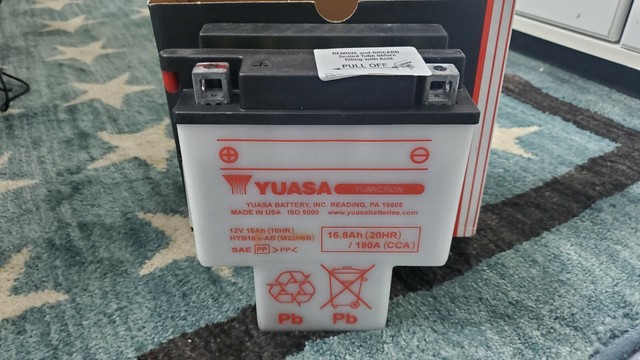 Аккумулятор yuasa hyb16a ab