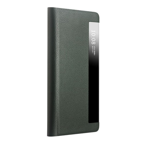 QIALINO Genuine Cowhide Leather Flip Case for Honor Magic V2 Window View Cover - 第 30/32 張圖片