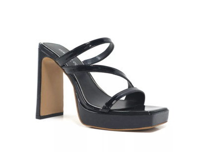 Kenneth Cole New York Tala Asymmetrical Platform Sandals Black