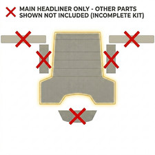 1968-1977 Vw Beetle Super Beetle Sedan Off White Vinyl Easy Install Headliner