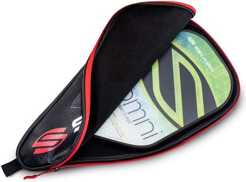 Selkirk Premium Pickleball Paddle Cover (Black/Red) | Durable Leather Pickleball - Picture 5 of 5