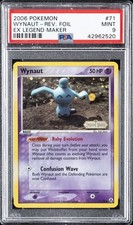 2006 POKEMON EX LEGEND MAKER #71 WYNAUT-REVERSE FOIL PSA 9 on eBay