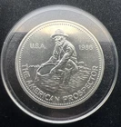 1986 Engelhard American Prospector 1oz .999 Silver Round Encapsulated