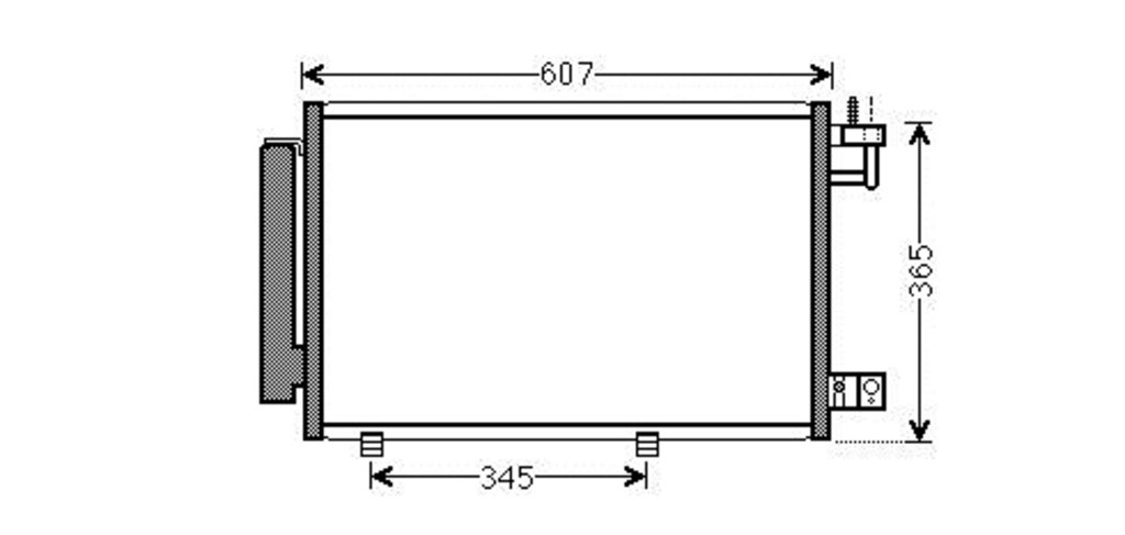 CONDENSATORE per FORD FIESTA VI e FIESTA VI Van