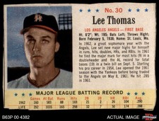 1963 Post Cereal #30 Lee Thomas Photo of George Thomas Angels UER  1.5 - FAIR