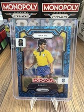 Bebeto Blue Boardwalk Wave SP #20 Brazil 2026 Panini FIFA Monopoly Prizm