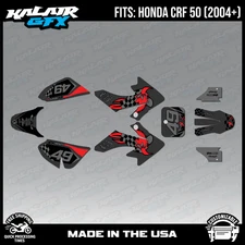 Graphics Kit for Honda CRF50 (2004-2012) or (2013+) Pecker-Red Shift