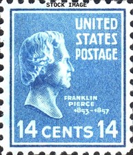 US #0819 MH 1938 President Franklin Pierce Prexies Definitive