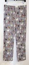 Little Sleepies Multicolor Cozy Cats on Grey Pajama Pants Size M
