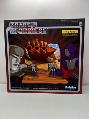 SUPER7 TRANSFORMERS THE ARK REACTION PLAYSET NEW SEALED + MEGATRON OPTIMUS PRIME