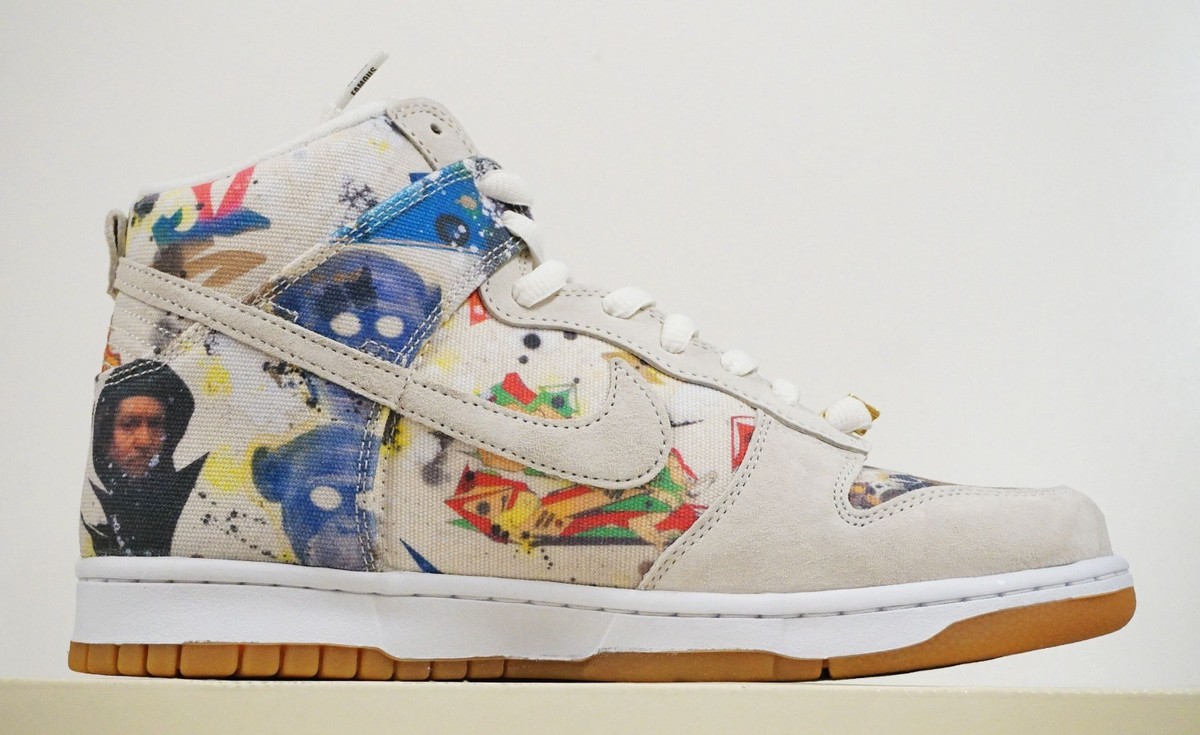 Nike X Supreme SB Dunk High OG QS Rammellzee Limited Edition Rare