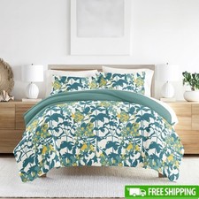 Reversible 2-Piece Duvet Cover Set Twin XL Soft Hypoallergenic Microfiber Floral