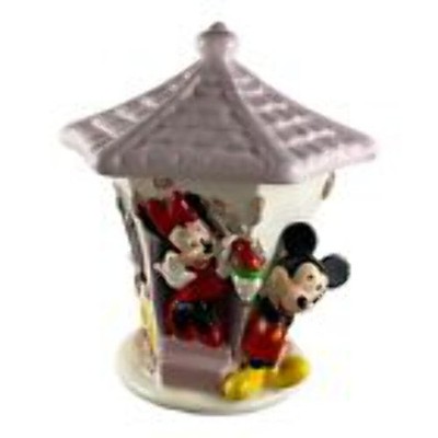 40986 - Teleflora Mickey Minnie House with Purple Hexagon Lid - |1-31|