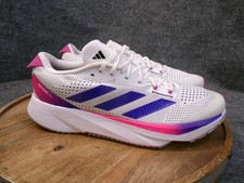 Adidas Adizero SL White Lucid Blue Fuchsia Running Shoes GV9095 Men's Size 11.5