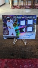 2022 Panini Spectra Josh Fuentes Fireworks Quad Patch Auto #FFS-JF /25