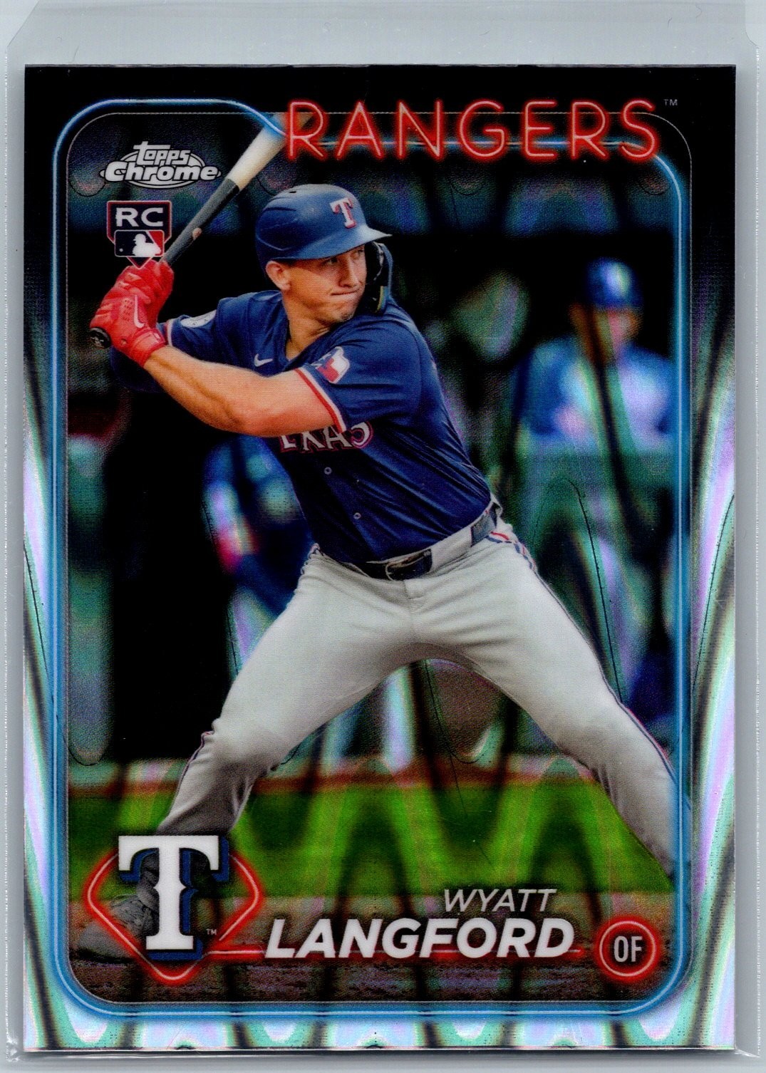 2024 Topps Chrome - Wyatt Langford #122 RayWave Refractor (RC)