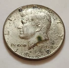 1969 D John F Kennedy Half Dollar 40% Silver 50c (X19)