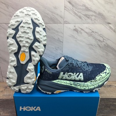 Hoka Speedgoat 6 GORE-TEX Womens 7.5 B Trail Shoes 1155151 'Thunder Cloud Mint'