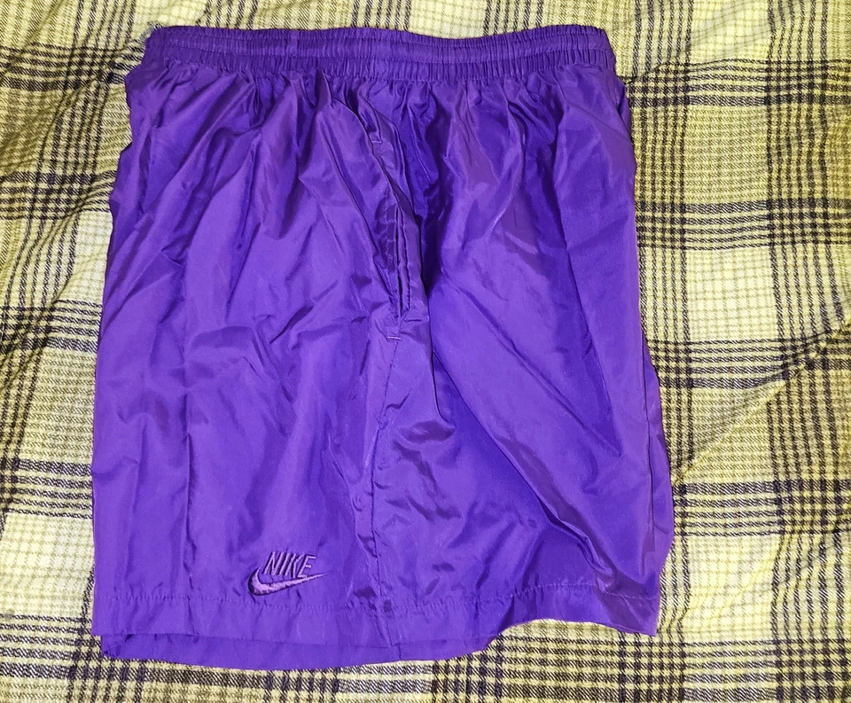 Nike Nylon Shorts Boys XL Retro Running Beach Swim Soccer Swimming Windbreaker - Image 2 of 4