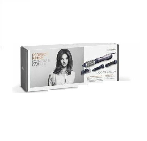 BaByliss AS121E Warmluftbürste Multistyle, 1200 Watt Ionic, 4 Aufsätze, keramik