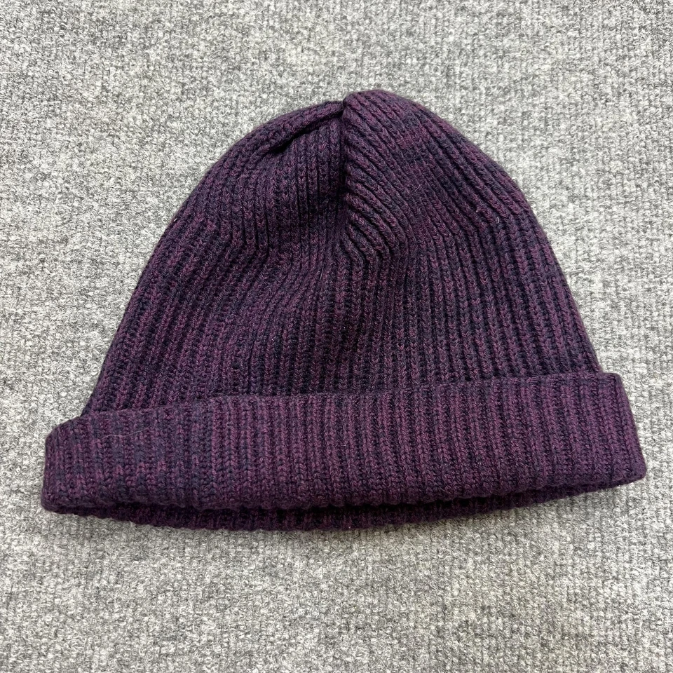 Chapéu Lululemon Gorro Feminino Tamanho Único Roxo Preto Lã Merino Algemado Malha Costela - Imagem 3 de 4