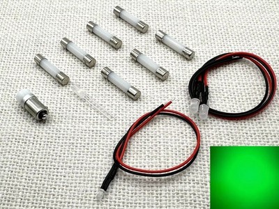 Sansui 1000x replacement meter LED lamps lights bulbs set upgrade kit GREEN