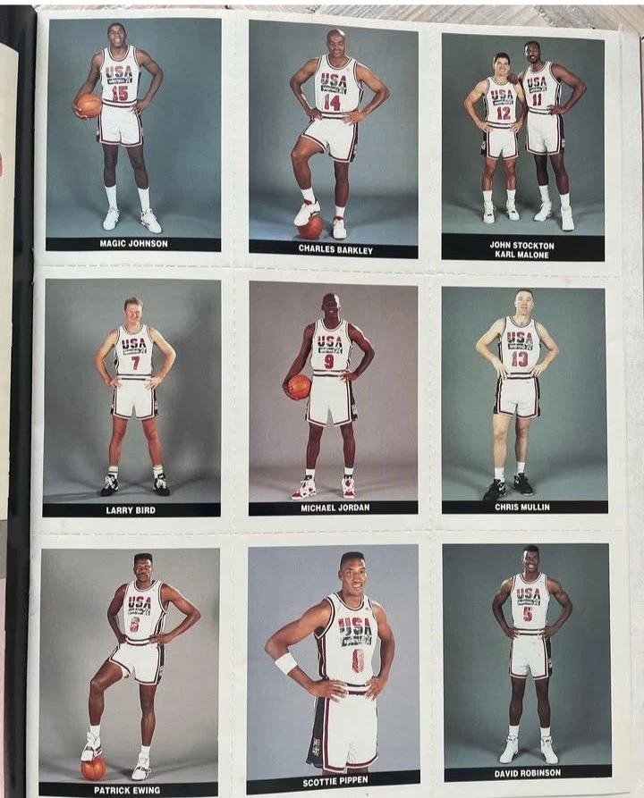 Vintage Mondial Basket 1992 & Poster + Stickrers The Dream Team Barcelona 1992 - Photo 4/4