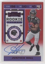 2019 Contenders Rookie Ticket RPS Variation FOTL Red Zone Justice Hill Auto 0l8