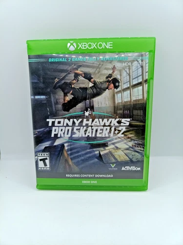 Tony Hawk's Pro Skater 1 + 2 Xbox One Skateboarding Game EUC