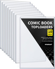 Comic Book Top Loaders - Protector Hard Case Sleeve Toploader Holder 10 Pack
