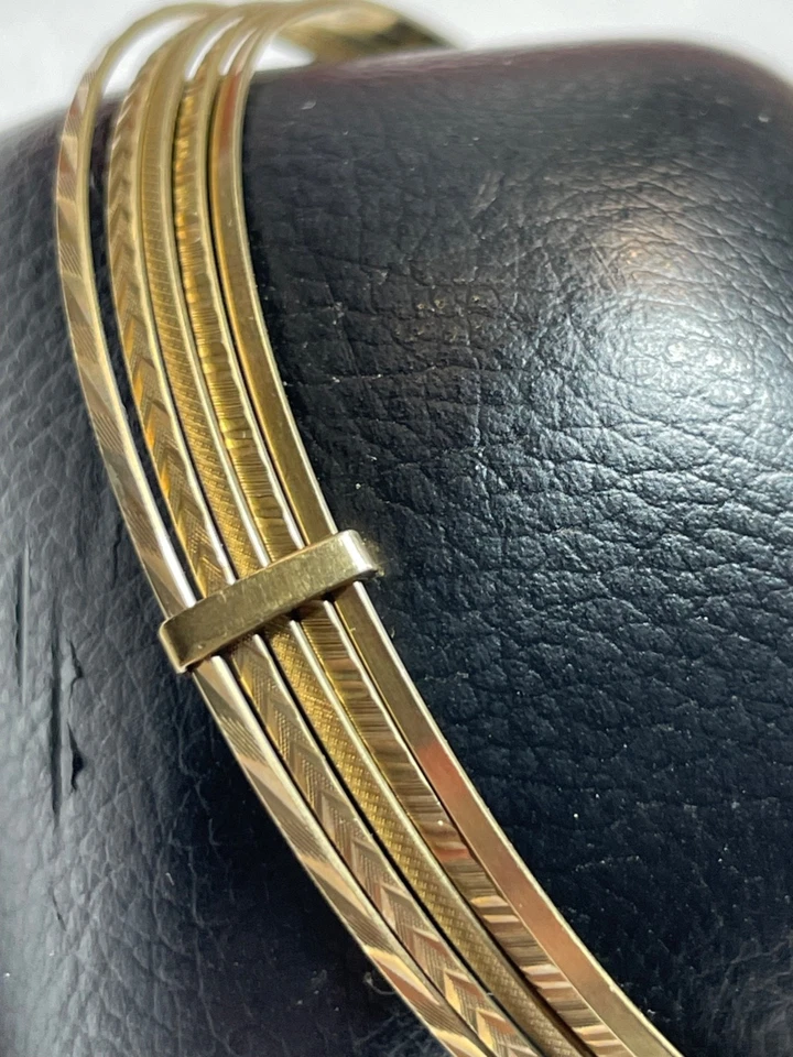 333 Gold 8 K Gelbgold 5 in 1 Armreifen Armreif Armschmuck klassisch elegant - Bild 2 von 4