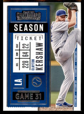2020 Panini Contenders Season Ticket Clayton Kershaw #88 LA Dodgers
