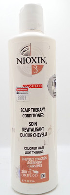 Nioxin System 3 Scalp Therapy Conditioner For Colored/Thinning Hair 10.1 oz NEW
