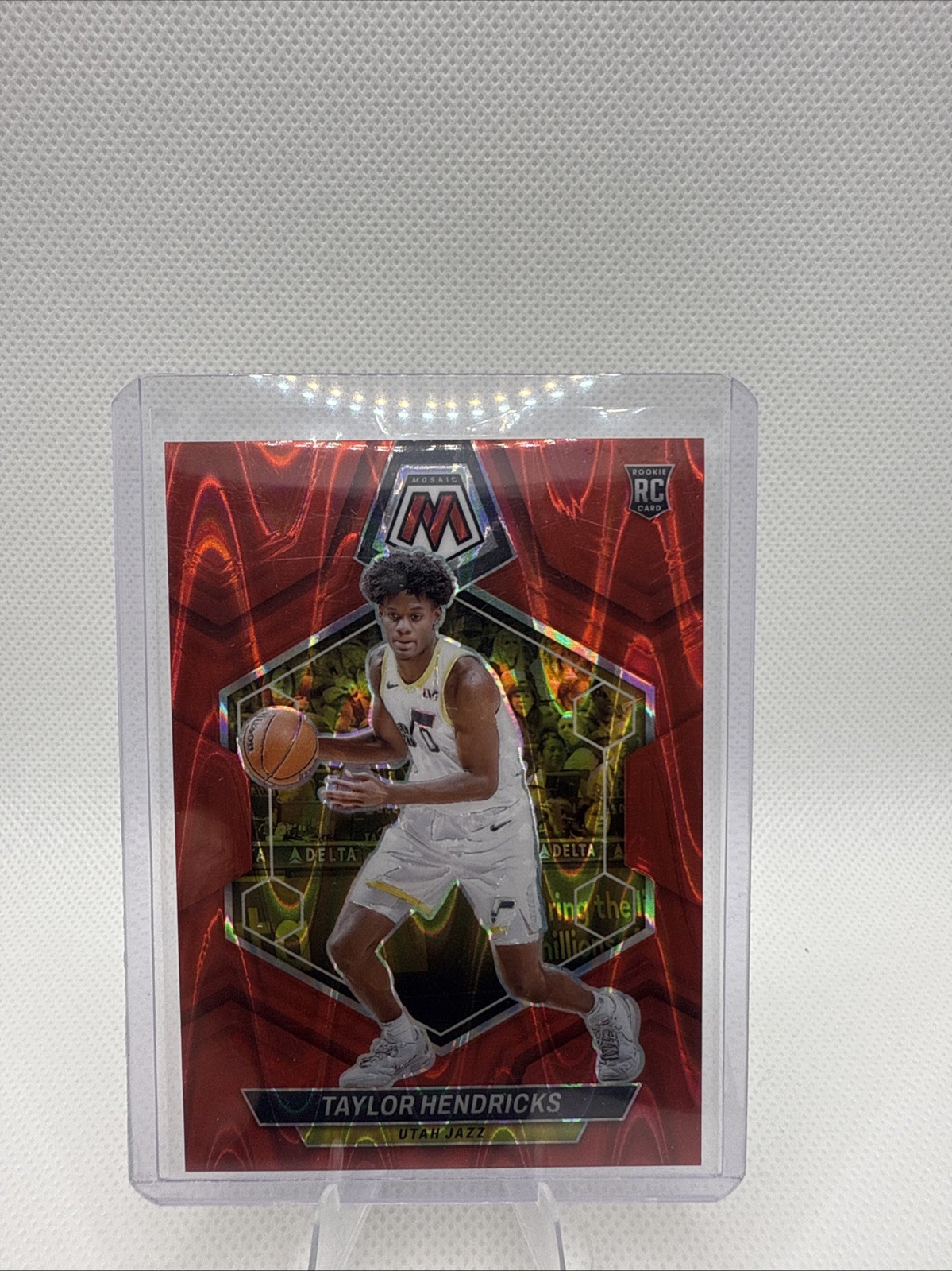 2023-24 Panini Mosaic- Rookies Taylor Hendricks #221 Red Seismic Prizm /299 (RC)