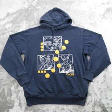 Sudadera con Capucha Dragon Ball Z Para Hombre Mediana Azul Pullover Sudadera Goku Gohan Piccolo