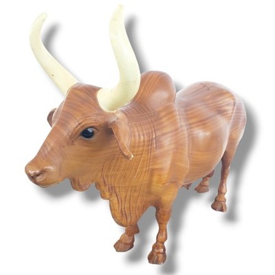 Breyer Woodgrain finish plastic Brahma Bull  - traditional scale made 1959-65