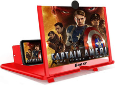 3D Screen Magnifier 12-Inch HD Mobile Smartphone Video Magnifier Support X / 8/8