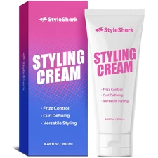 3 in 1 Styling Cream (250ml), Ultimate Curl Cream for Curly & Wavy Hair, Anti-Fr