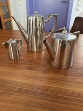 3er Kannenset (Kaffee, Tee, Milch) Schwabenland & WMF ca. 1910-30