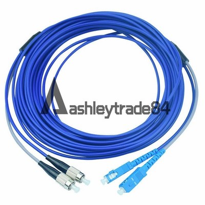 3M Armored Cable SC to FC SM 9/125 Duplex Fiber Optical Patch Cord Single Mode #