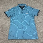 Galvin Green Shirt Mens M Golf Polo Blue Camo Geometric Ventil8+ Valderrama