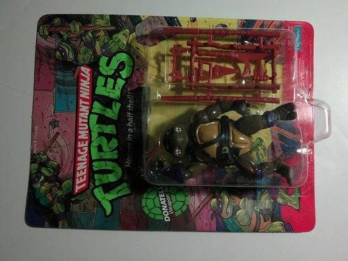 1988 TMNT  Donatello Mint on 10-back Unpunched Sealed Card