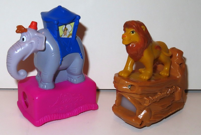 2 Vtg 1995 Disneyland Adventures Viewers 40th Anniversary Set Happy Meal Toys