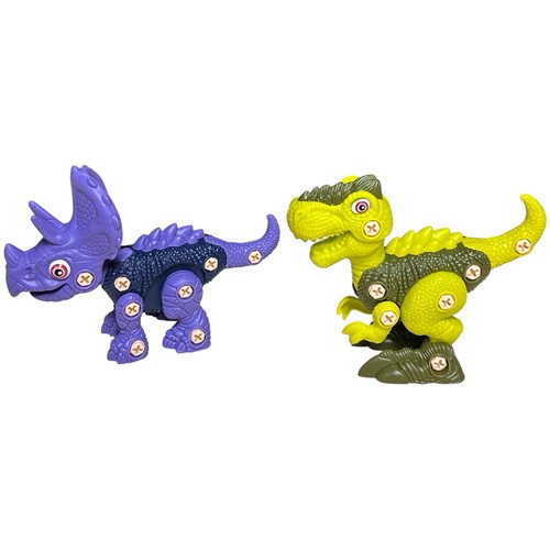 Build Your Own Dinosaur By KeyCraft T-Rex & Triceratops Preschool Jurassic Fun - Picture 2 of 14