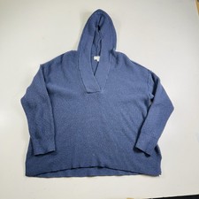 Aerie Hoodie Blue Thermal Knit Women s Size Medium