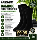 Mens Non Elastic 6- 12 Pairs Diabetic Socks Loose Soft Grip Cotton UK 6-12 Crew