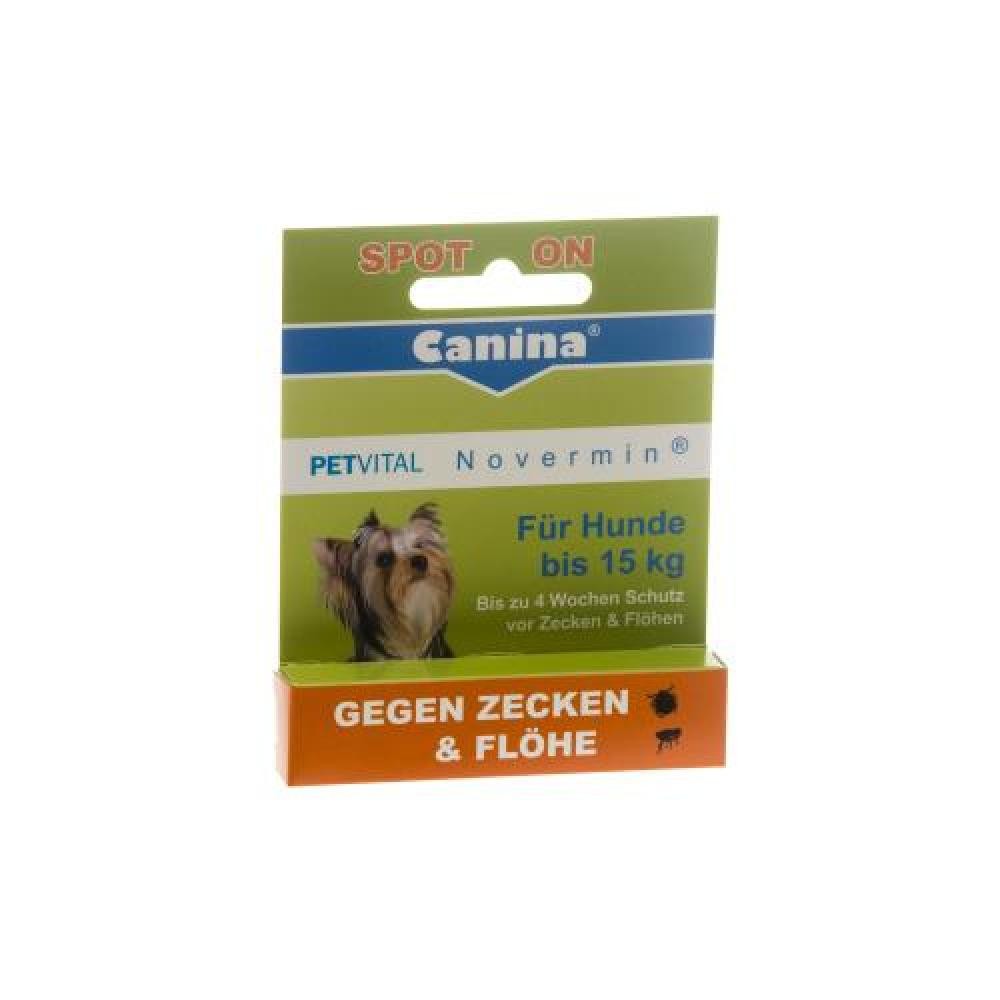PETVITAL Novermin flüssig f.Hunde bis 15 kg 2 ml PZN 6907936