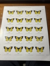USPS FOREVER+ POSTAGE STAMPS-BUTTERFLY-20 STAMPS-SAVE $-RETAIL $1.20 UPAY .60
