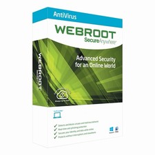Webroot - Internet Security with Antivirus Protection 3 Devices  6-Month Subs 